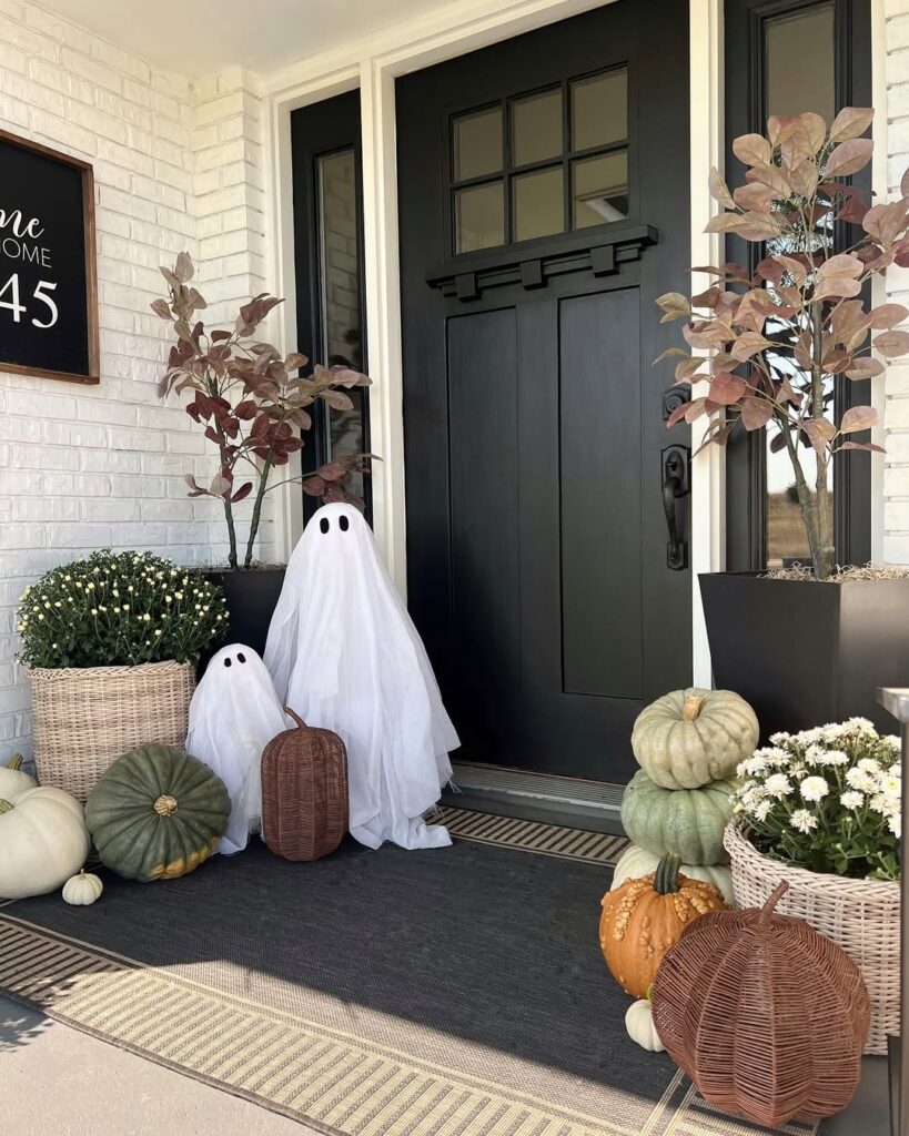 Fall and Halloween Porch