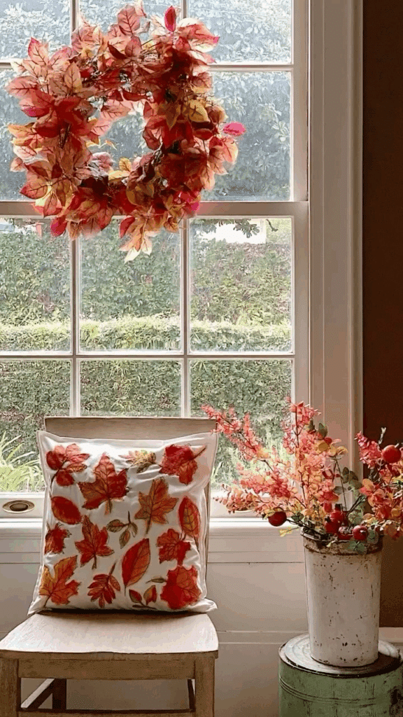 Fall Window Nook Accents