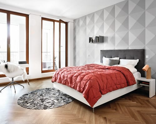 Geometric wallpaper design