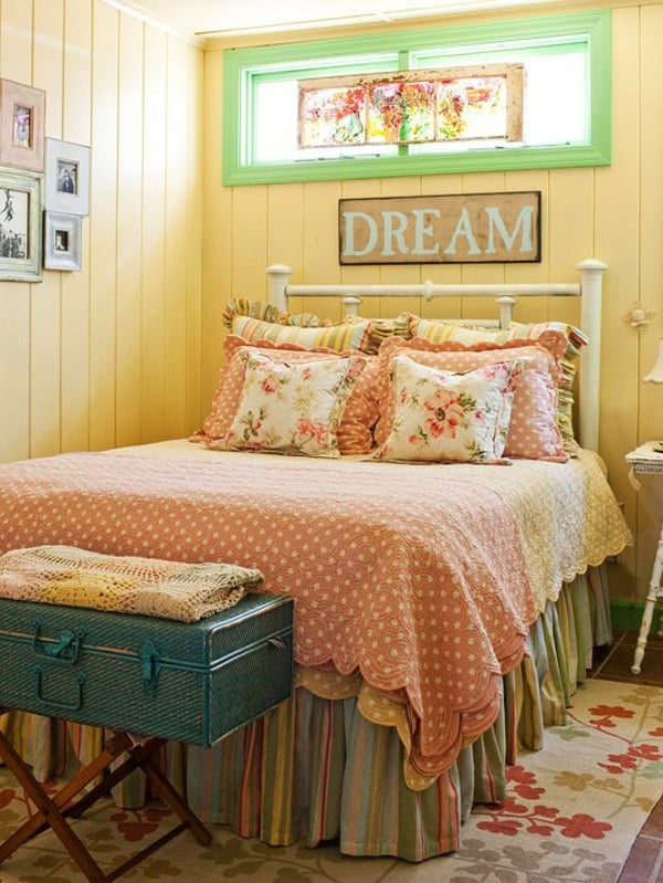 girlish cottage bedroom