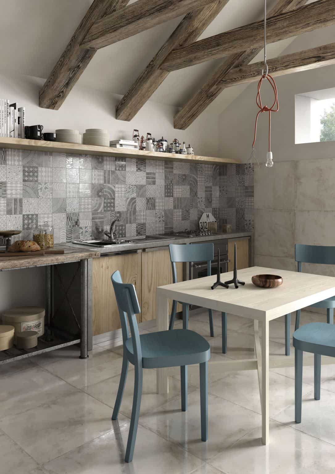 kitchen backsplash grey ricchetti