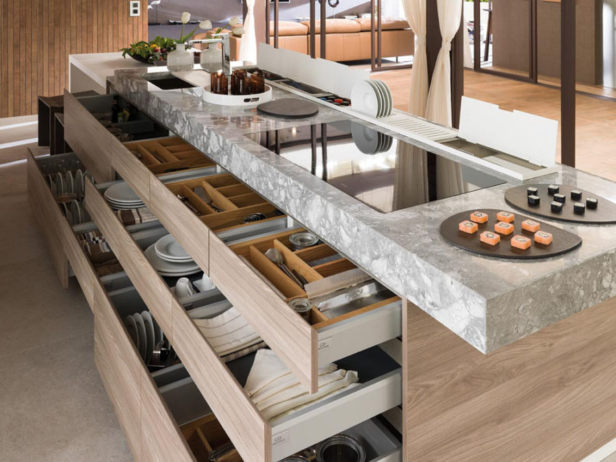 Kitchen island pantry