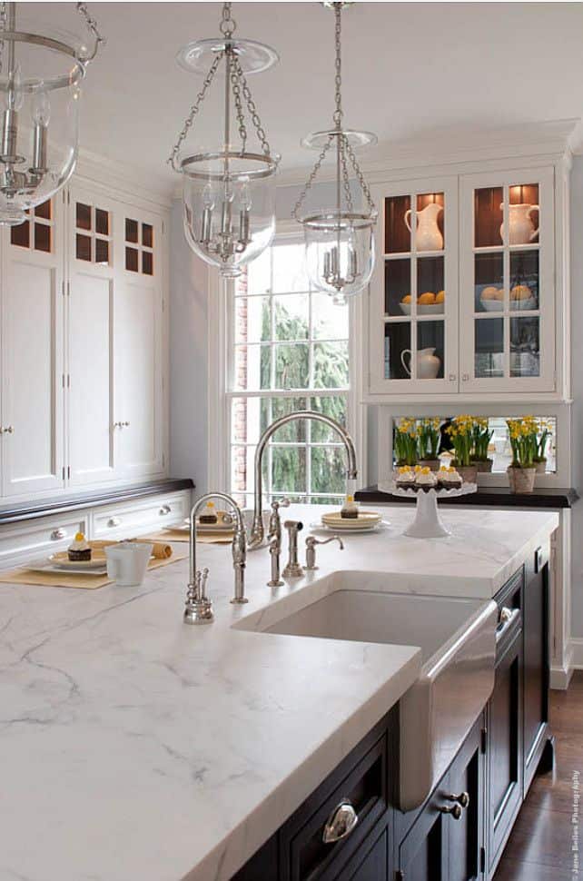 marble kitchen countertop