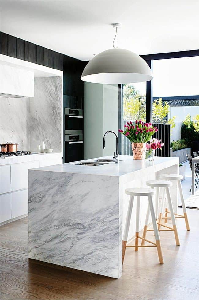 marble kitchen countertop
