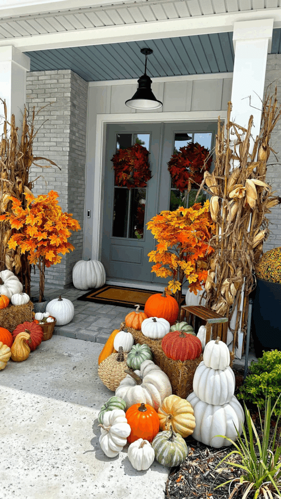 Maximalist Fall Porch