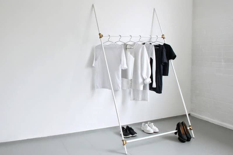 Minimally stylish clothing rack