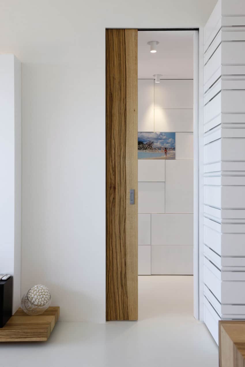 modern wood pocket door