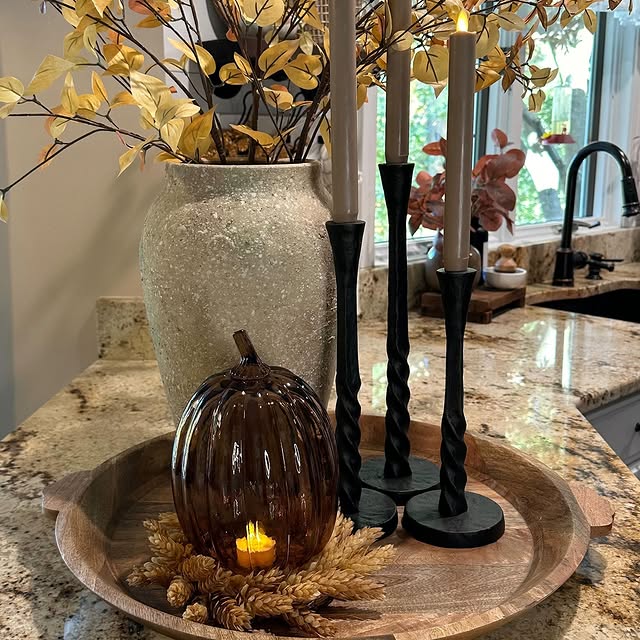 Moody Harvest Glow Fall Centerpiece