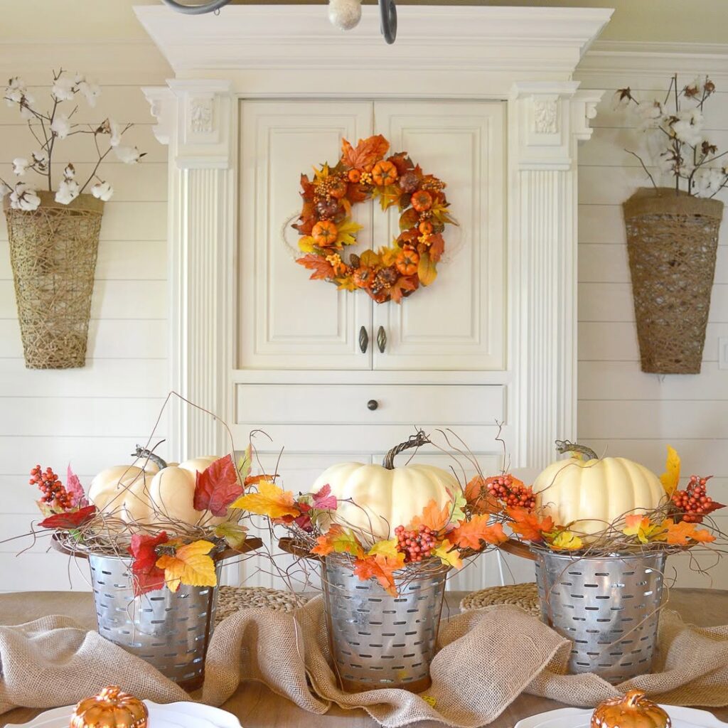Neutral Fall Pumpkin Pail