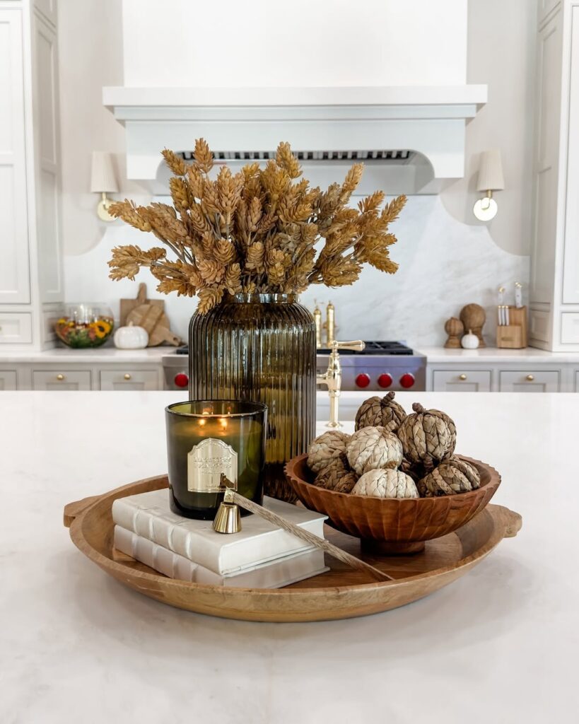 Neutral Luxe Fall Centerpiece