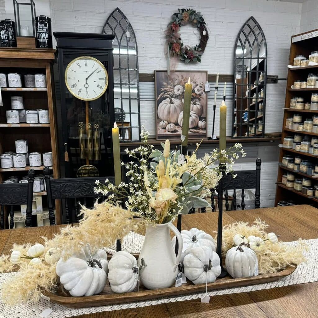 Neutral Pumpkin Wooden Trough
