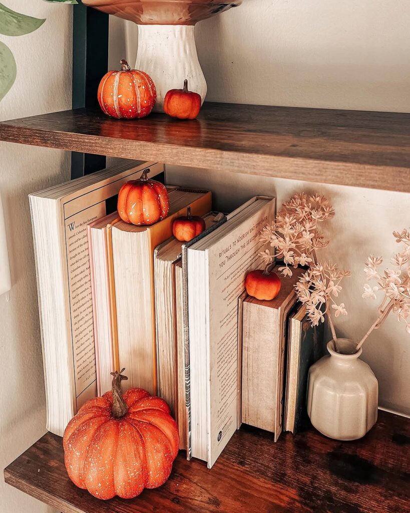 Pumpkincore Shelf Decor