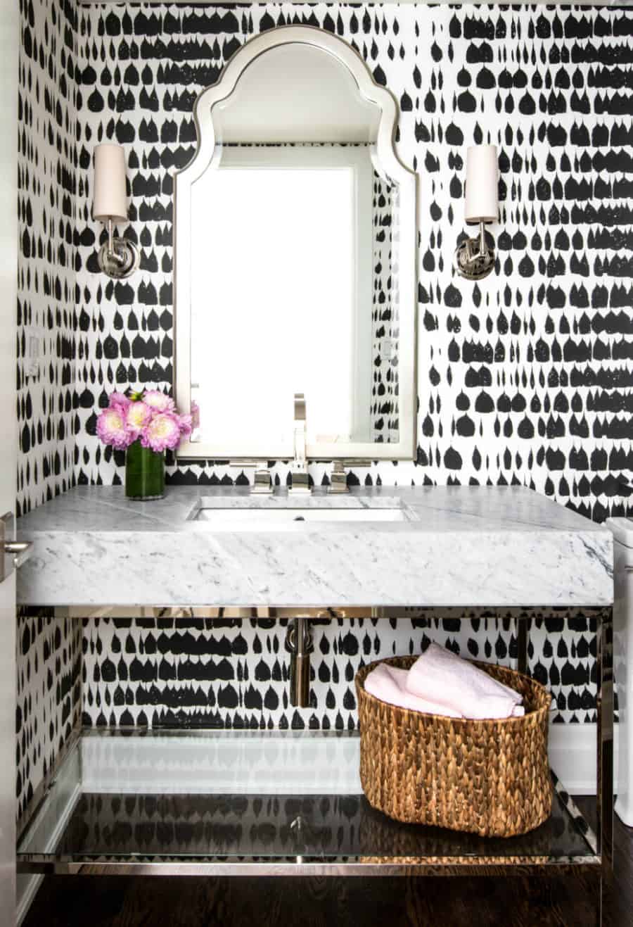 quartz sink powder room