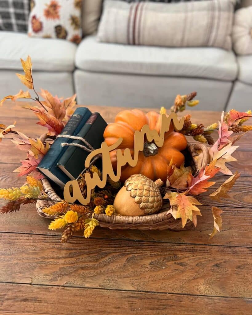 Rustic Book Stack Tray