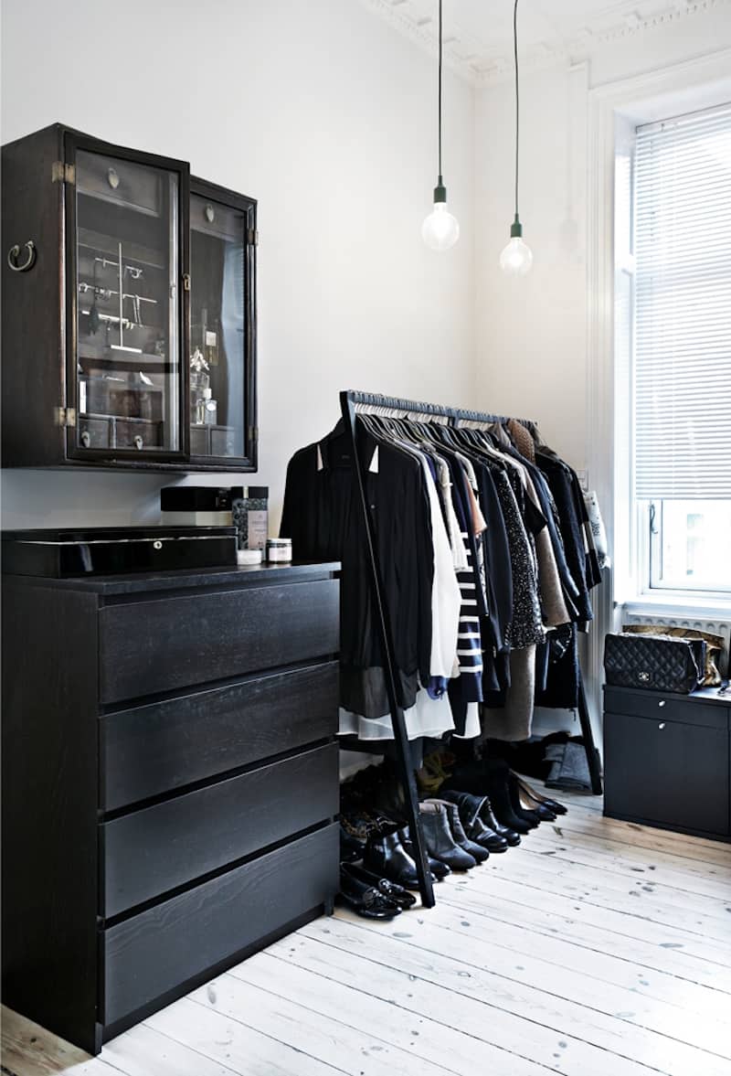 Scandinavian style closet