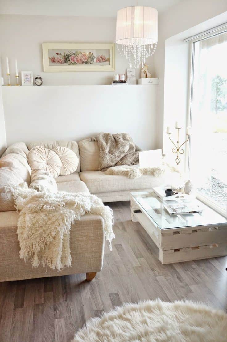 A small space does not mean you can not have the furniture you desire it means you need to be smart about what you have.