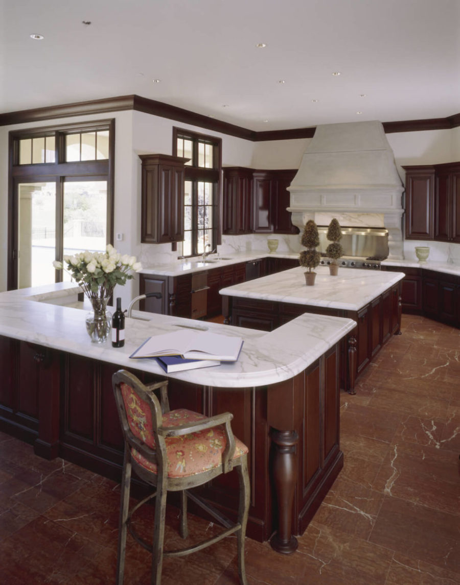masculine kitchen design with dark wood and marble masculine kitchen design with dark wood and marble