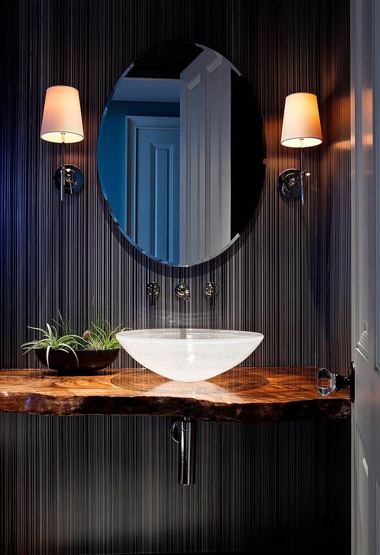 timeless powder room