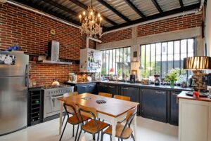 45 Modern and Timeless Kitchens with Brick Accent Walls