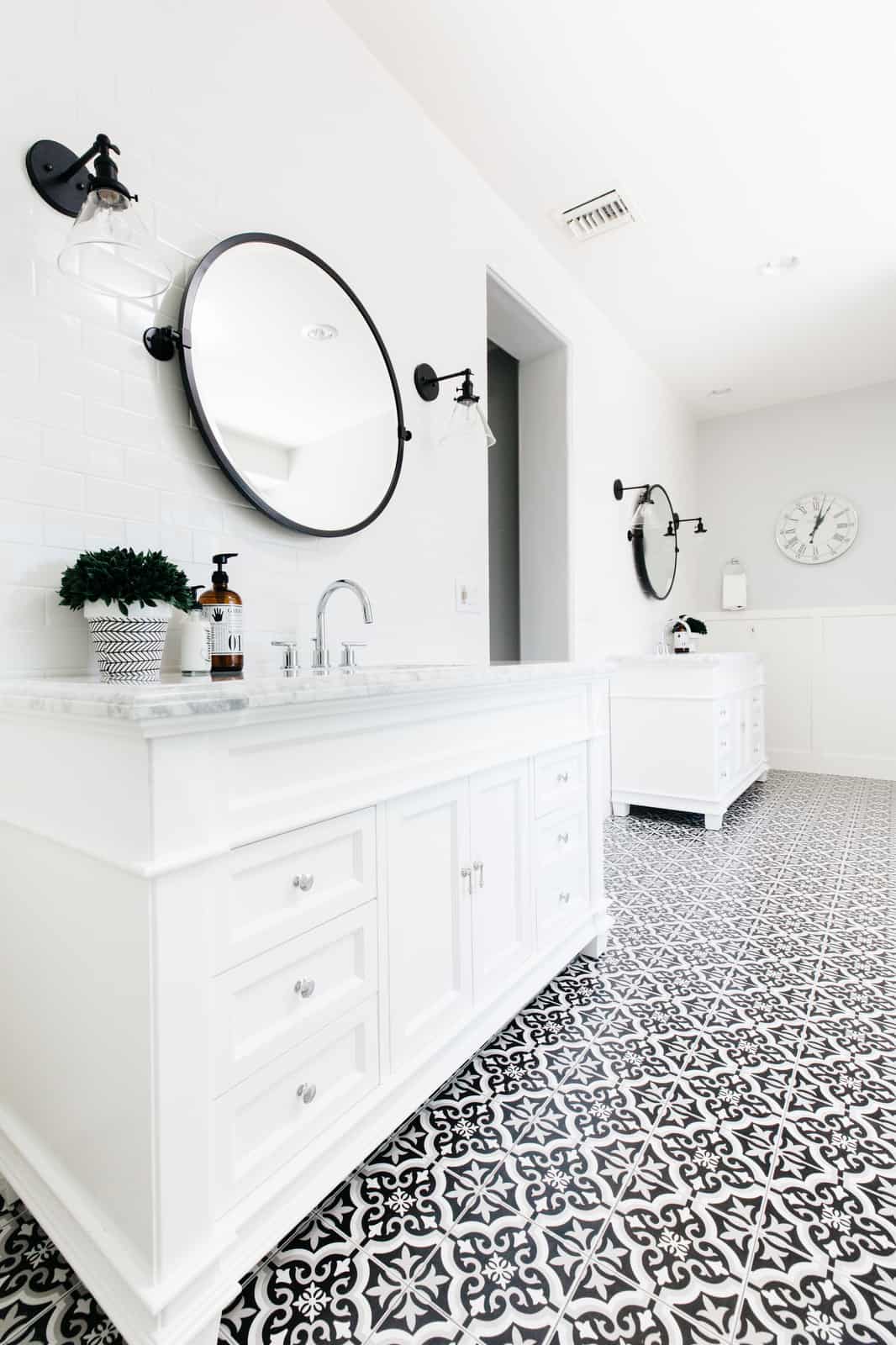 white with hints of black