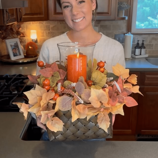 Woven Basket Fall Centerpiece