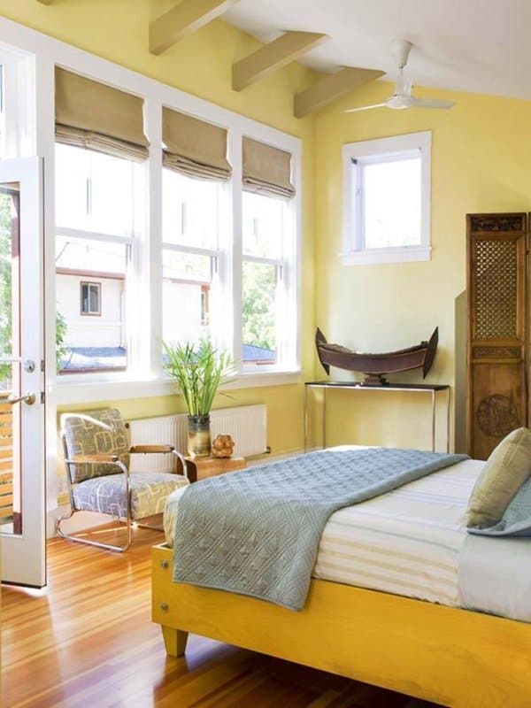 yellow-bedroom-with different shades