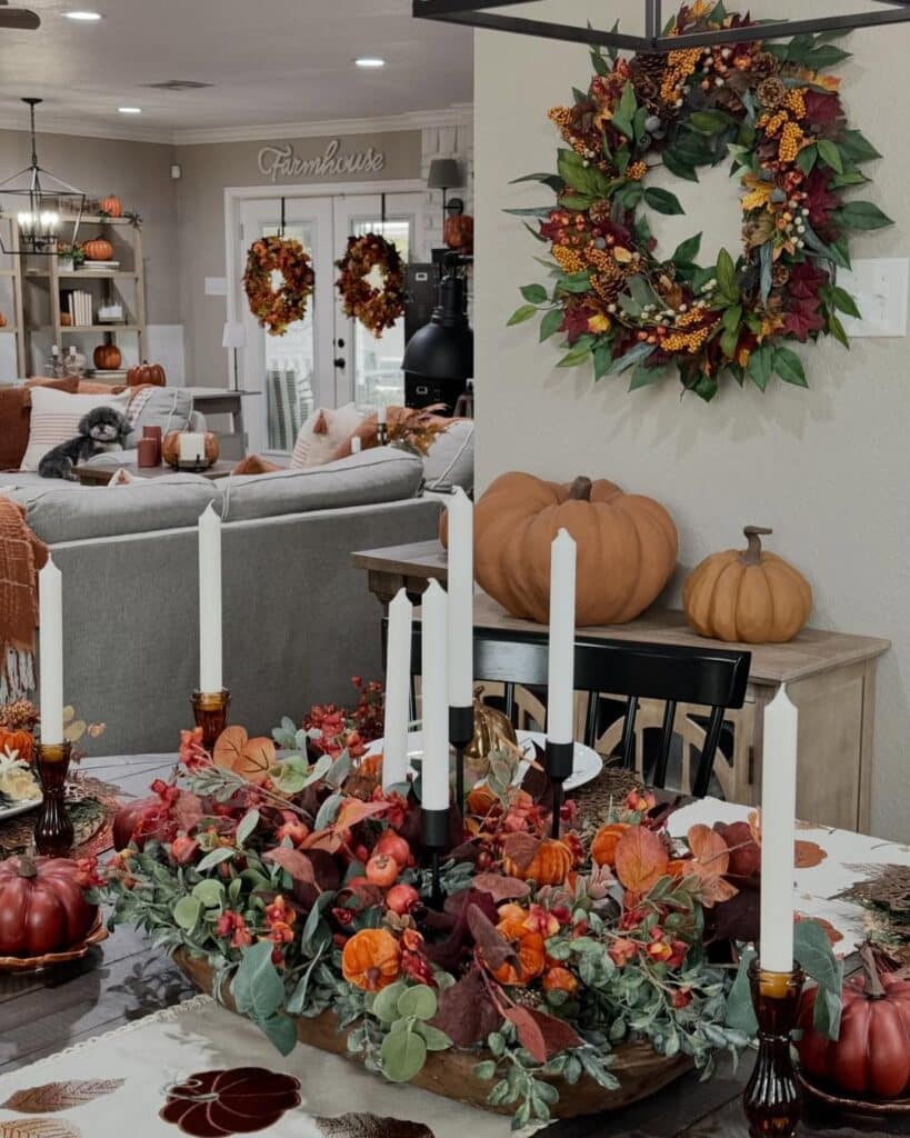 Autumn Halloween Farmhouse Harvest Candlelight
