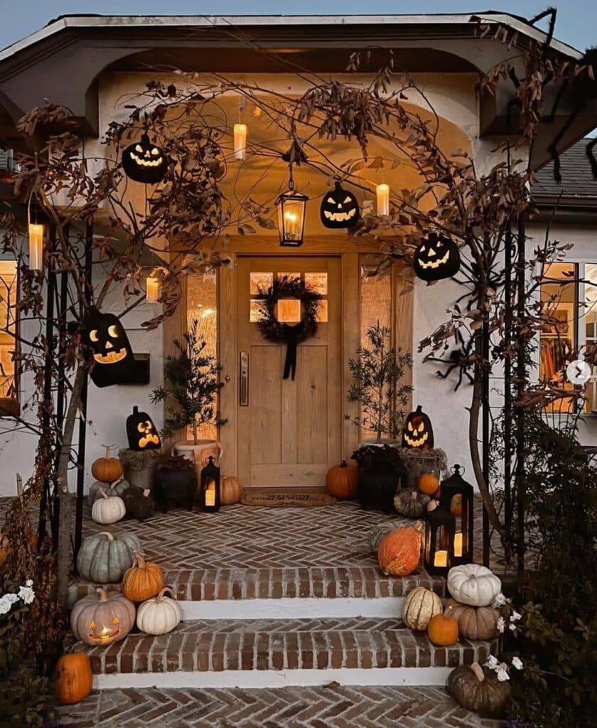 Fall Halloween Nighttime Witchlight Harvest Archway