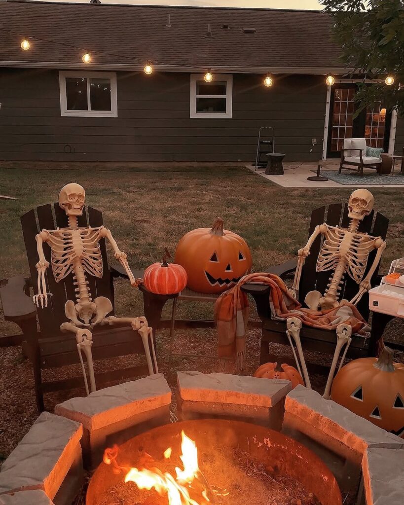 Fall Skeleton Fireside Hangout