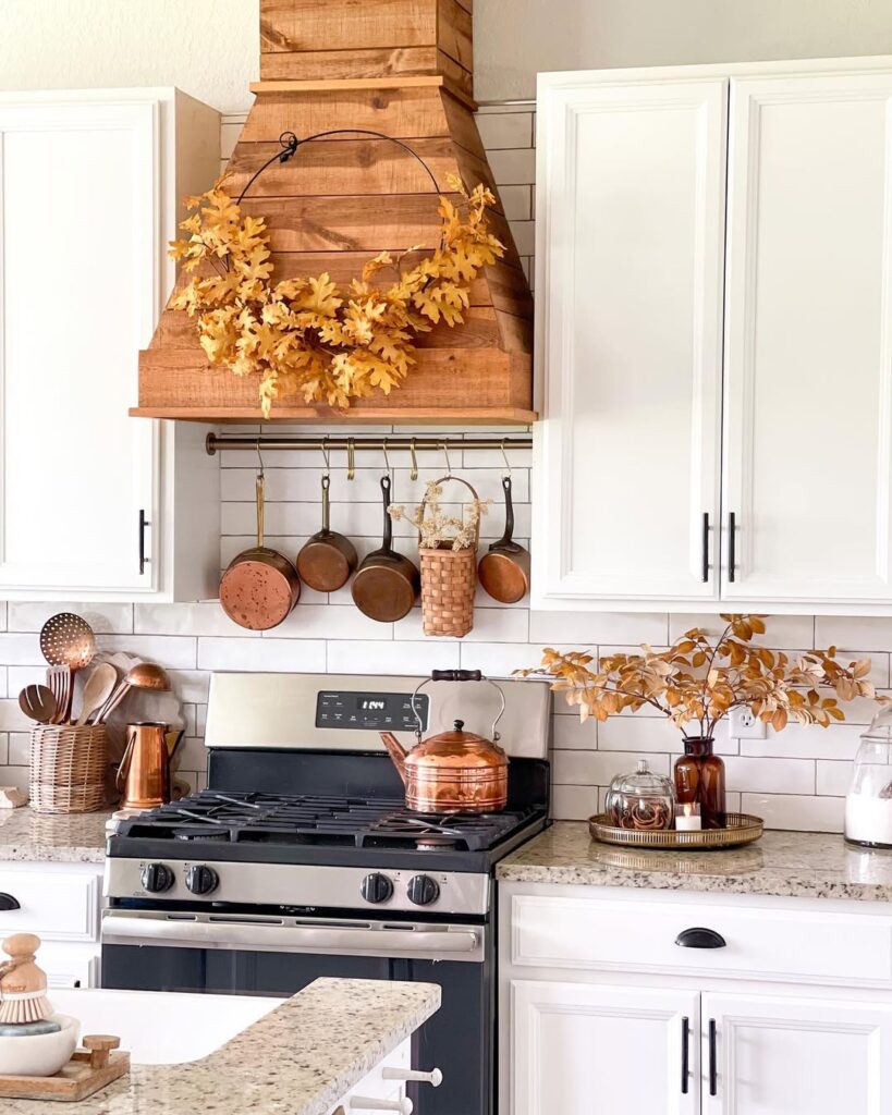 Farmhouse Kitchen with Autumn Copper and Oak