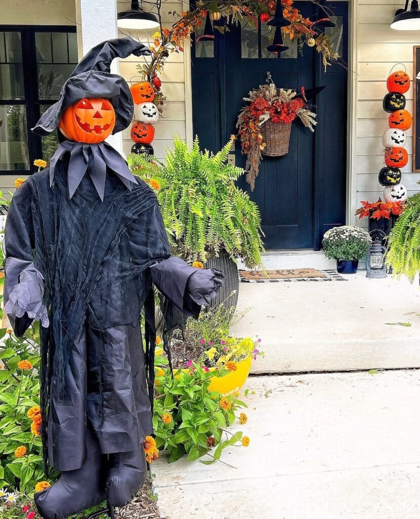 Garden Pumpkin-Head Witches