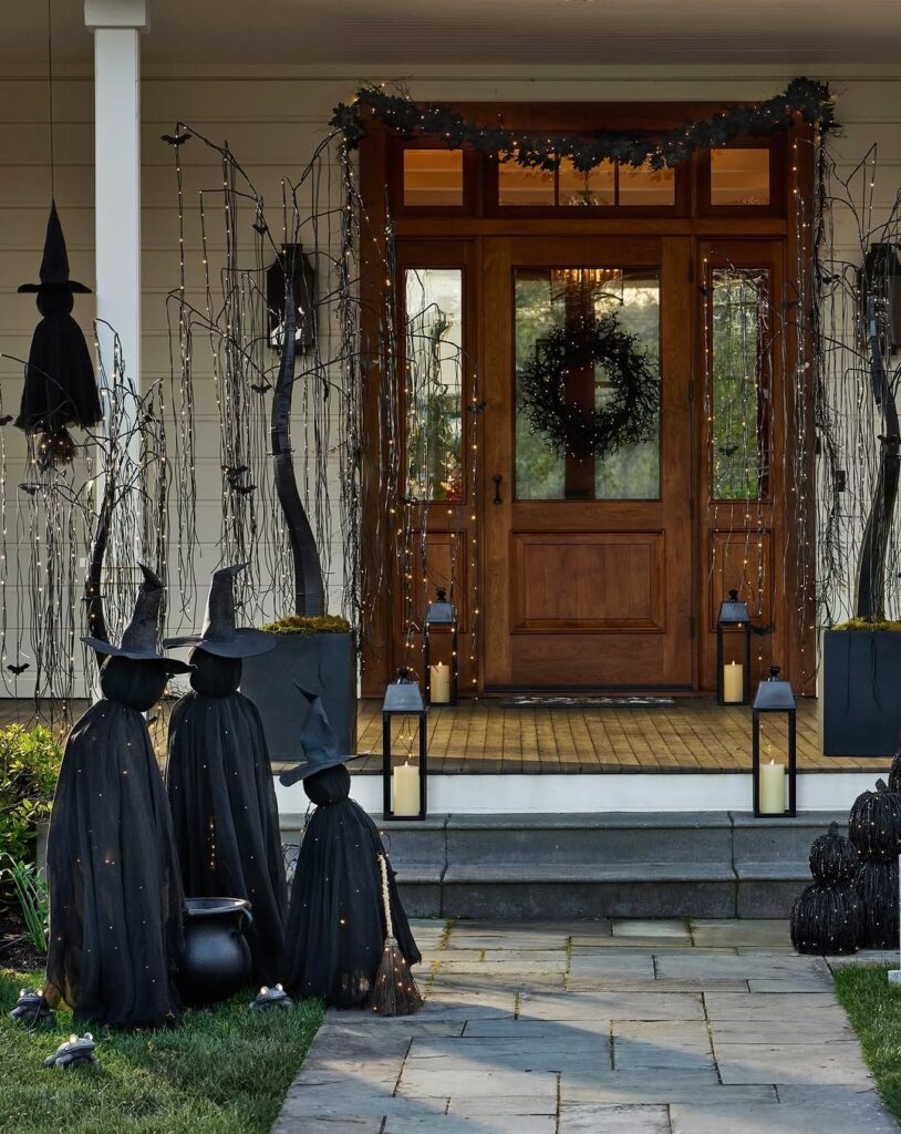 Minimalist Halloween Porch