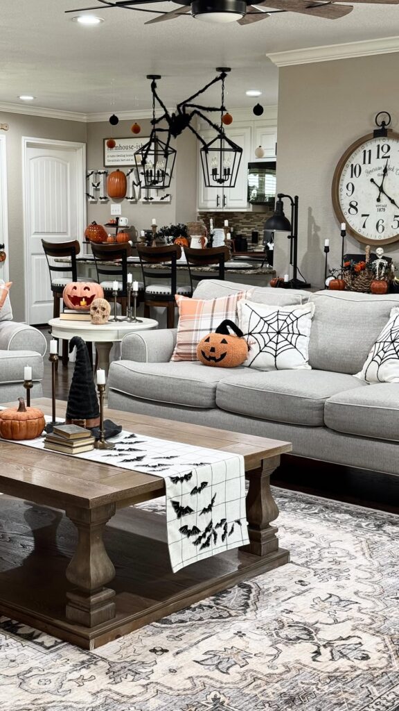 Monochrome Halloween Witch Loft
