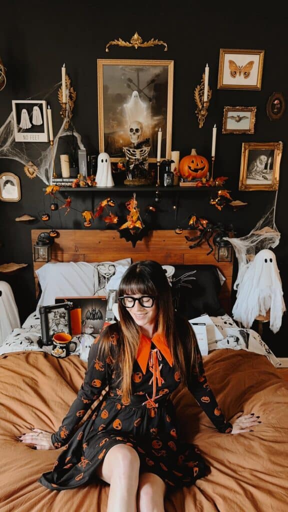Moody Gothic Ghost Bedroom