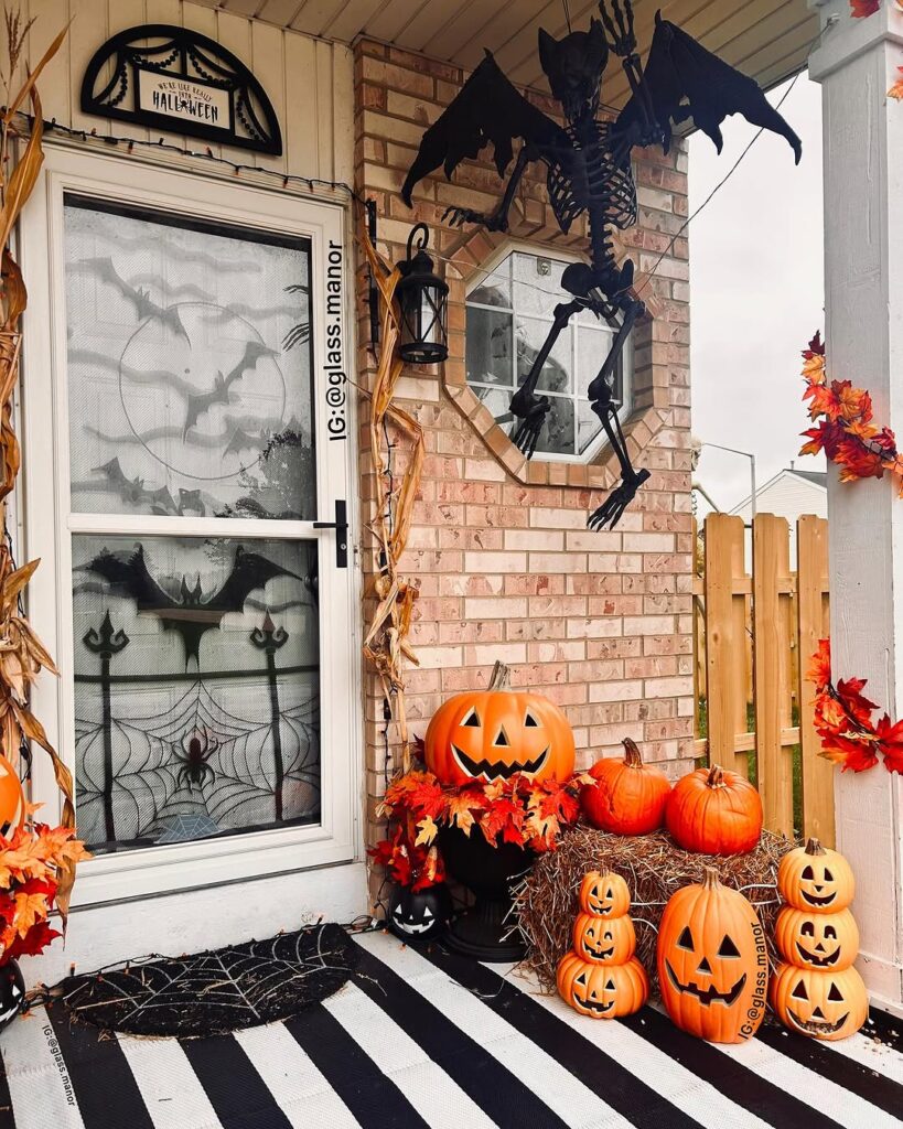 Porch Bat Skeletons