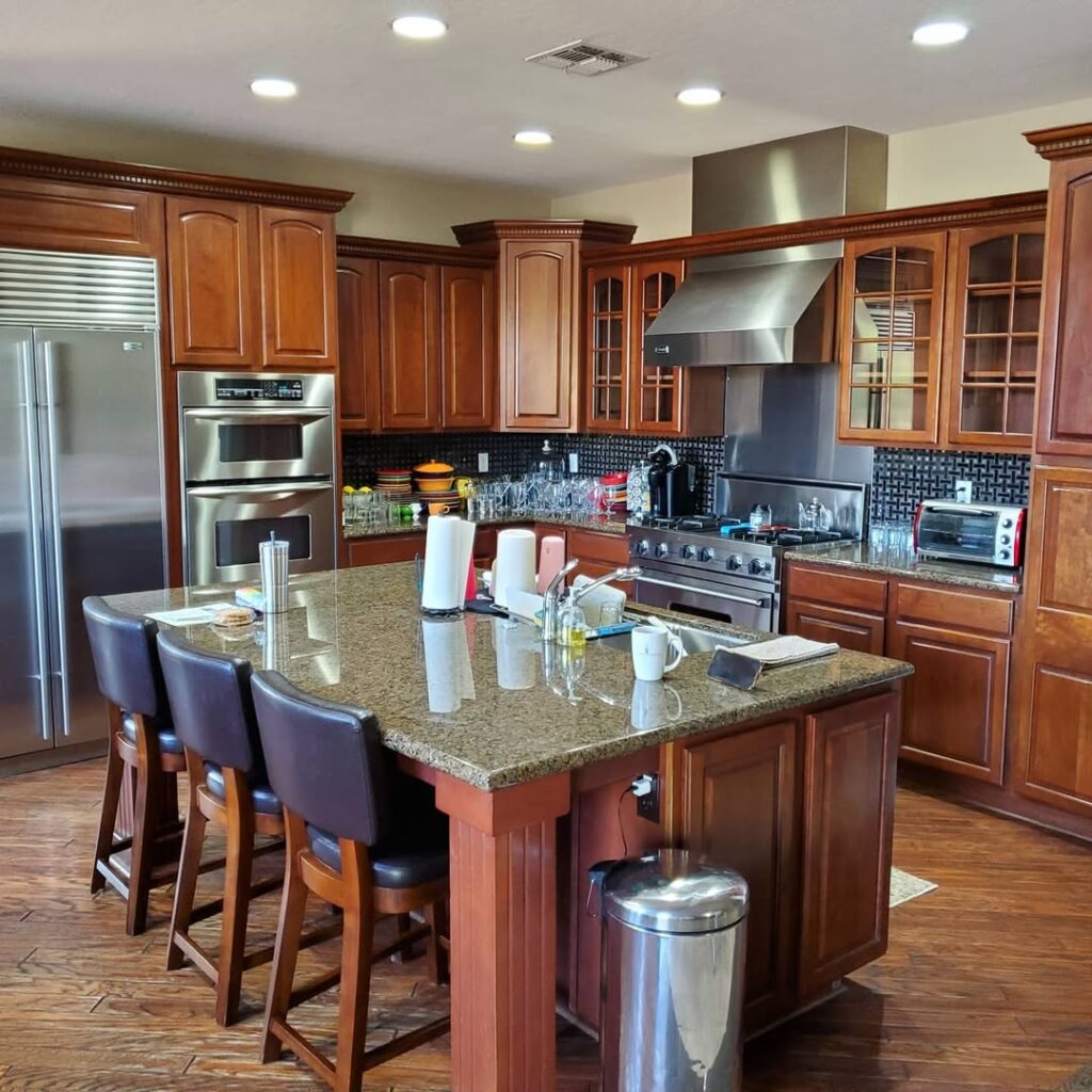 Steel Details for Cherry Cabinets