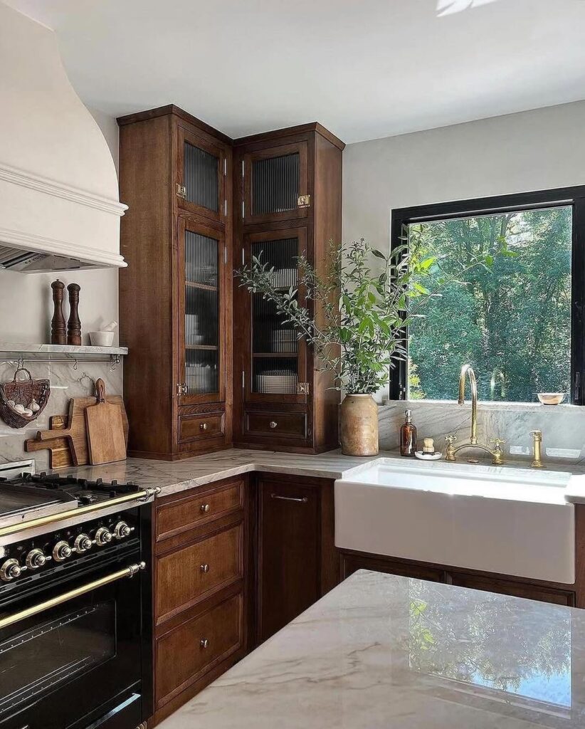 Walnut Farmhouse Cabinetry