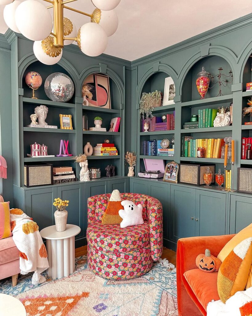 Whimsical Halloween Retro Lounge