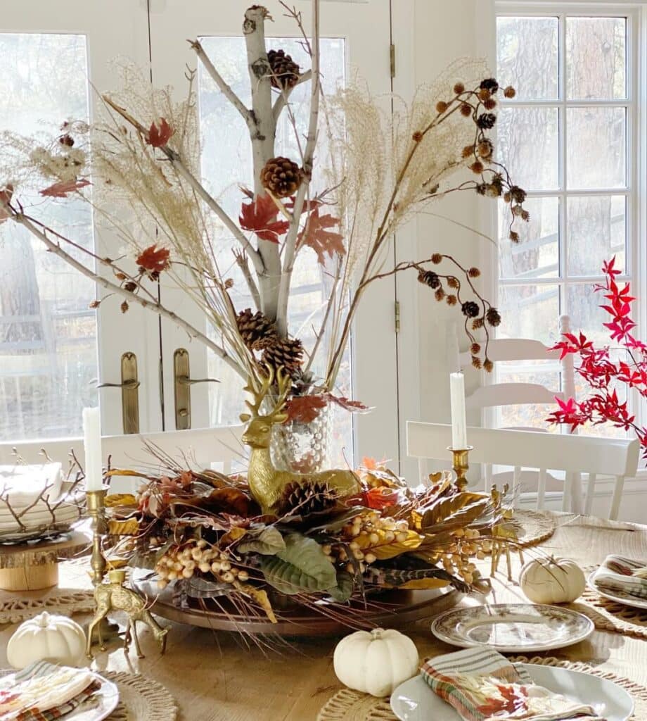 Enchanted Woodland Stag Tablescape