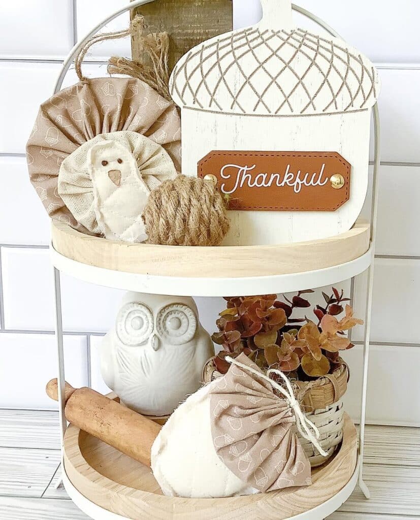 Fabric Turkey Tray Display