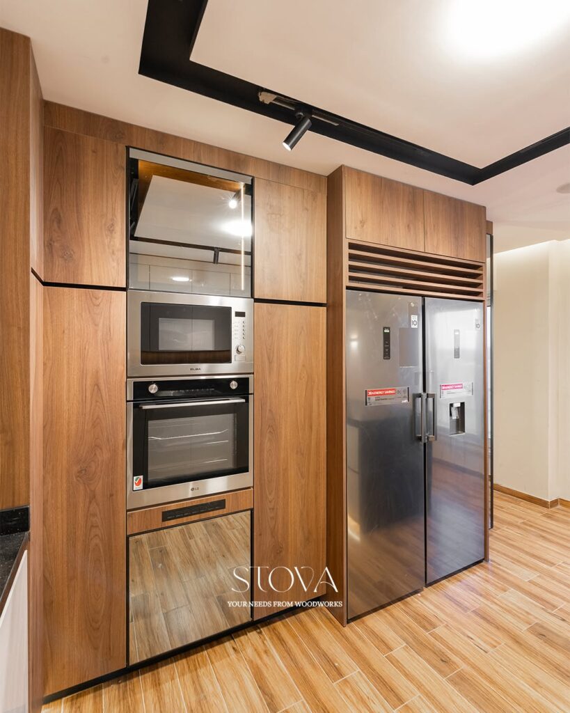 Matte Natural Wood Cabinetry
