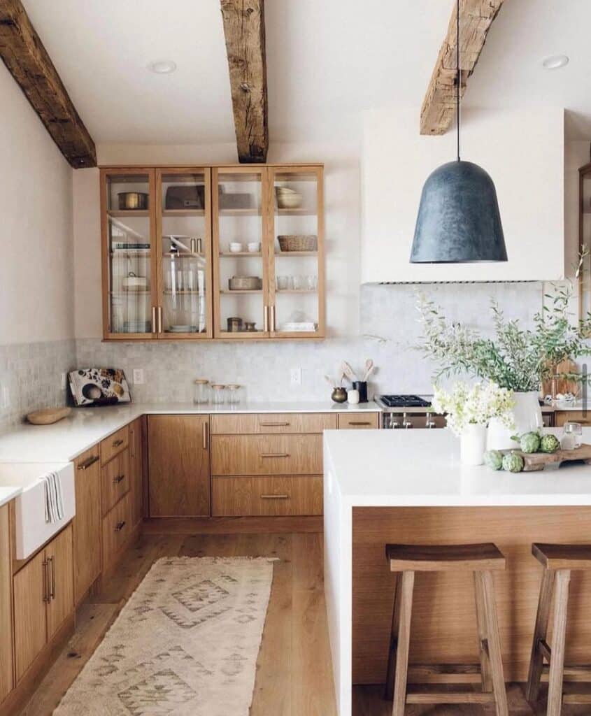 Minimalist Oak and Clay