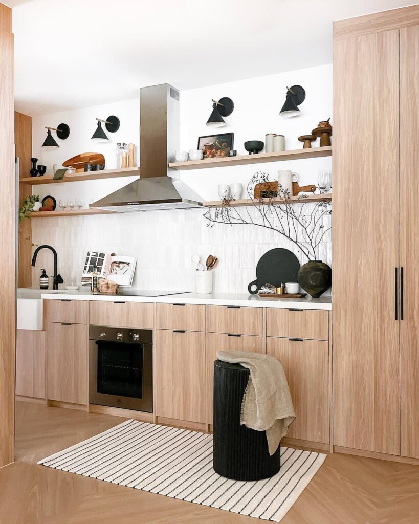 Mixed Open Shelving
