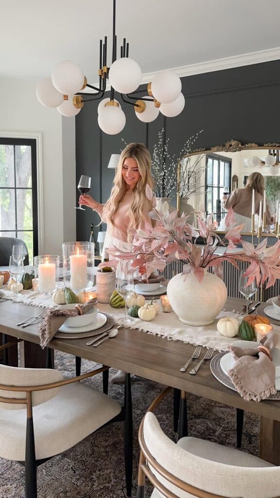 Modern Blush Stone Table