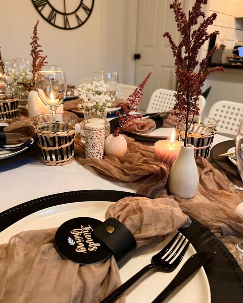 Modern Boho Tablescape