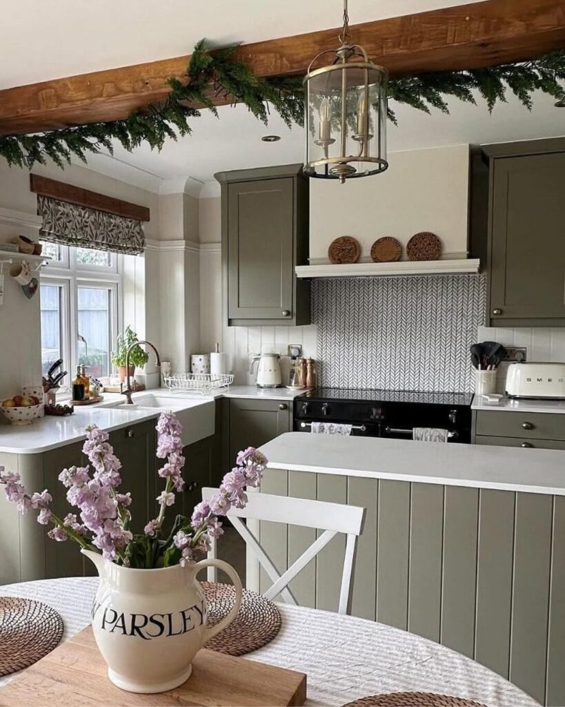 Olive Grove Cottage Kitchen in a Countryside-inspired Style