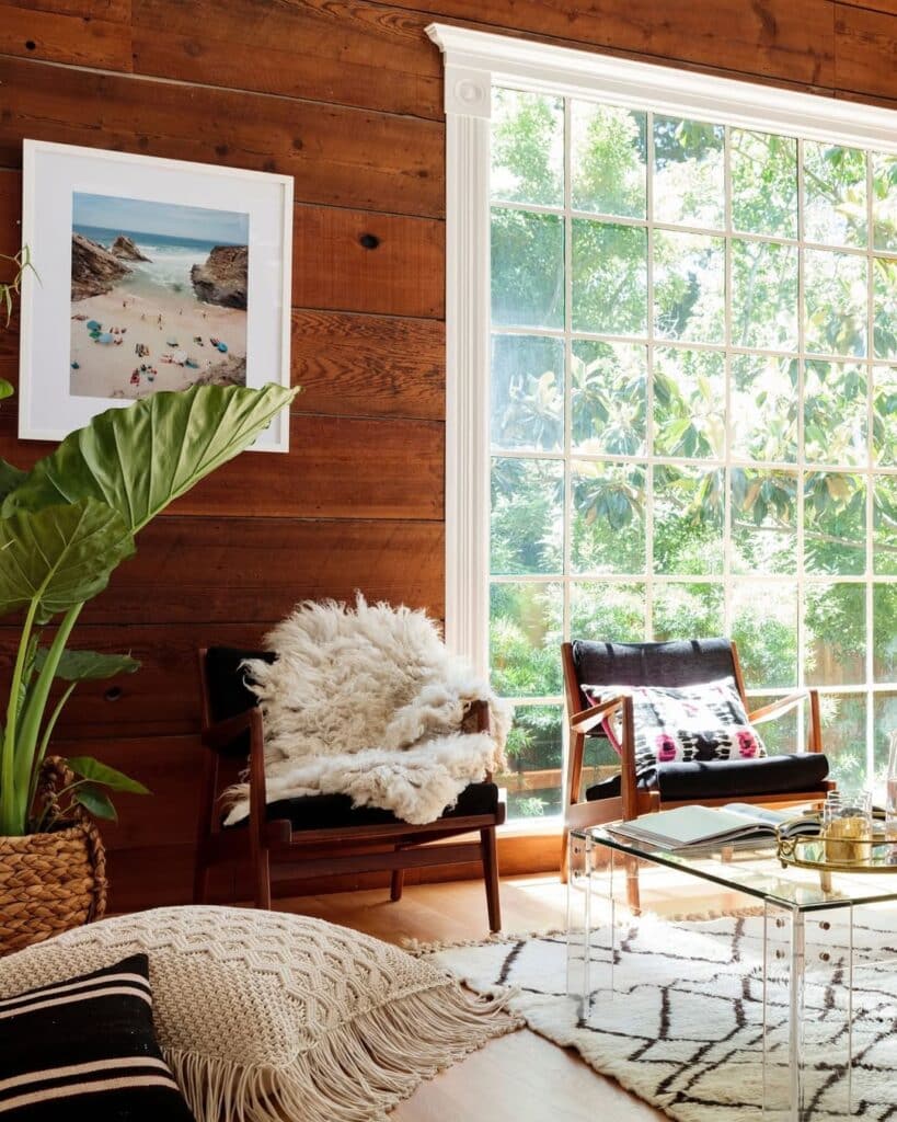 Paneled Wood Boho Style
