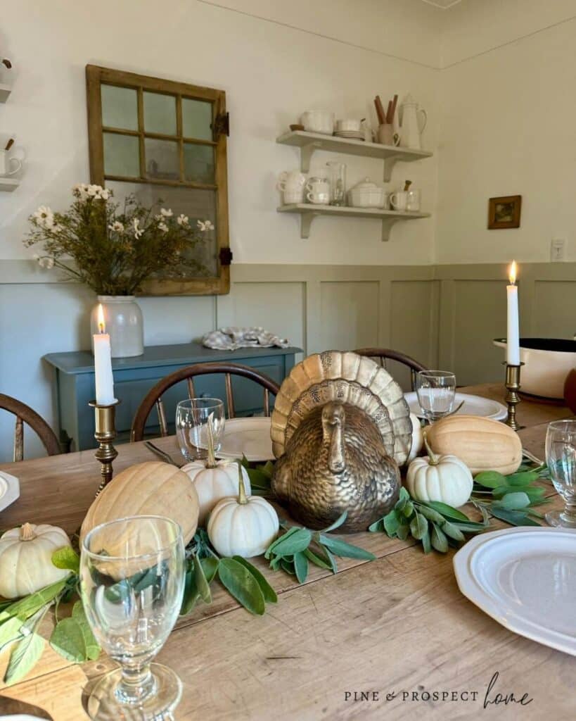 Pumpkin Turkey Table Setting