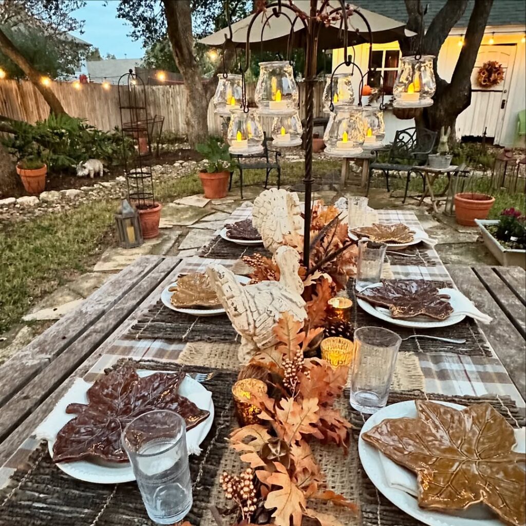 Rustic Backyard Harvest Tablescape