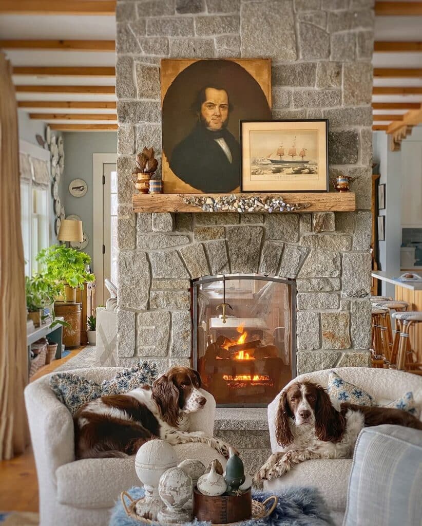 Rustic Hearth in a Heritage Style